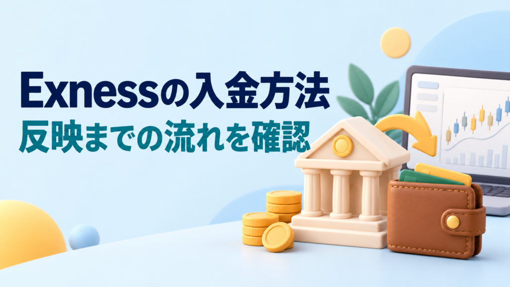 Exnessの入金方法｜対応方法と入金が反映されないときの確認事項