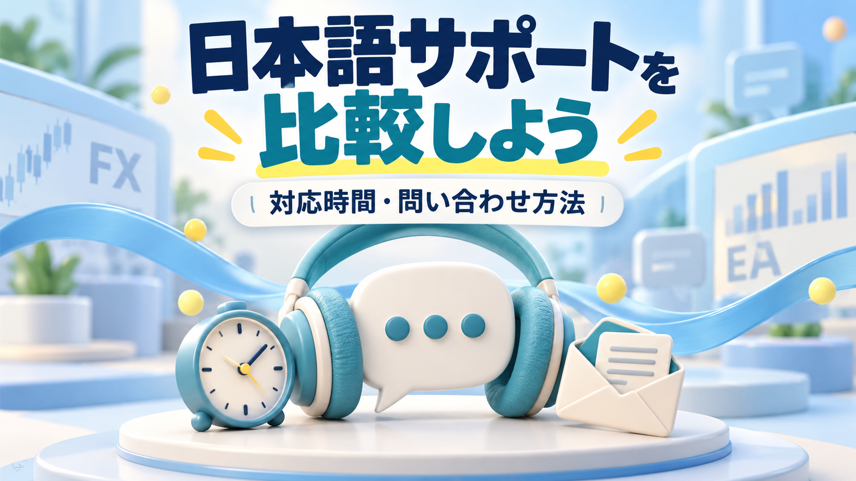 海外FXの日本語サポートを比較|対応時間と問い合わせ方法の違い