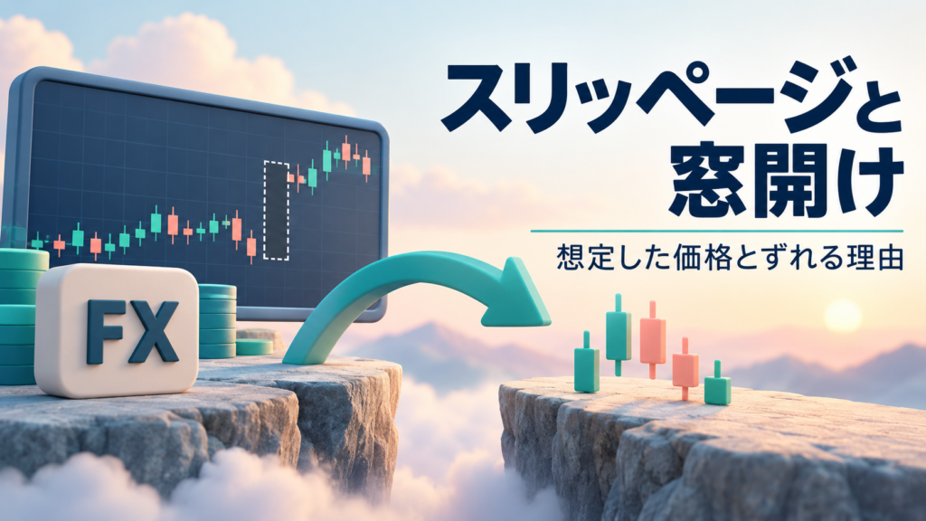 FXのスリッページと窓開けとは？想定した価格で取引できない理由