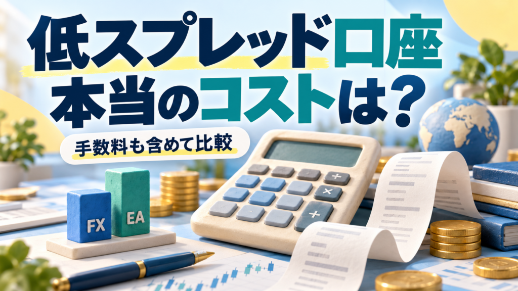 海外FXの低スプレッド口座を比較｜手数料込みでいくらかかる？