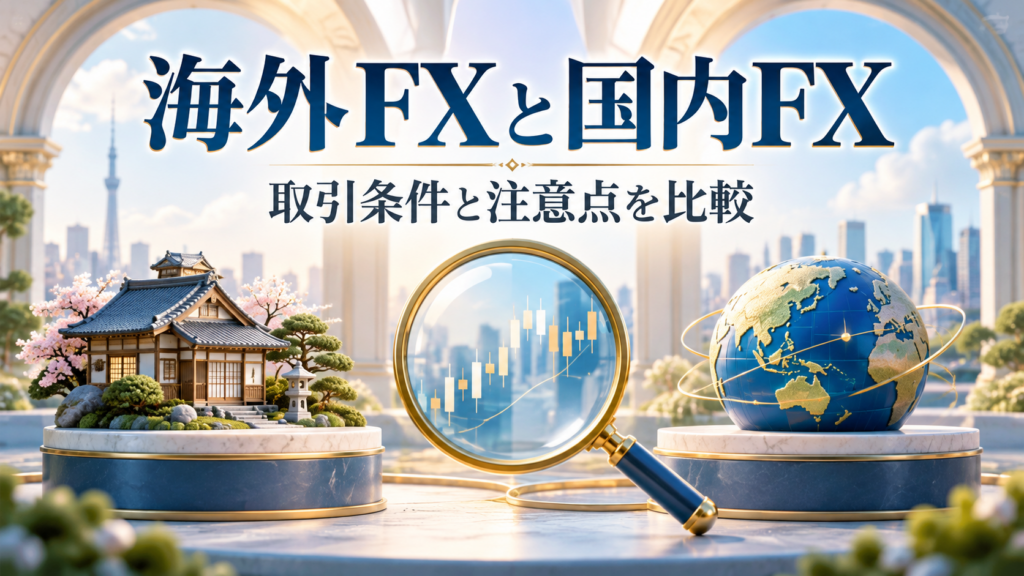 海外FXと国内FXは何が違う？取引条件と利用時の注意点を比較