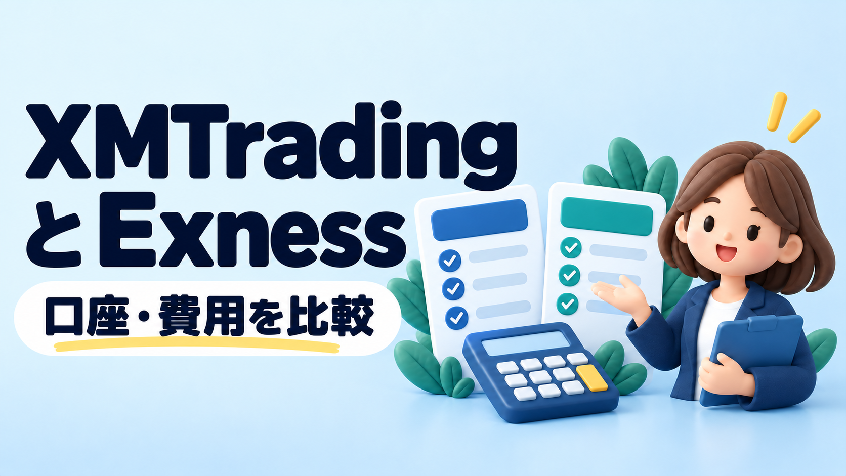 XMTradingとExnessを比較｜口座・取引コスト・使い勝手の違い