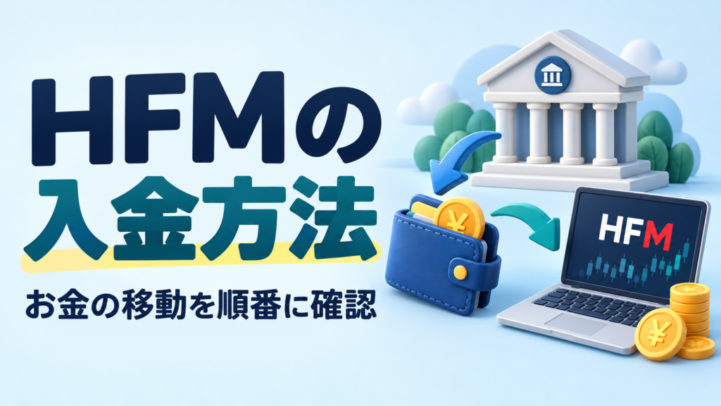 HFMの入金方法｜対応方法と取引口座への資金移動