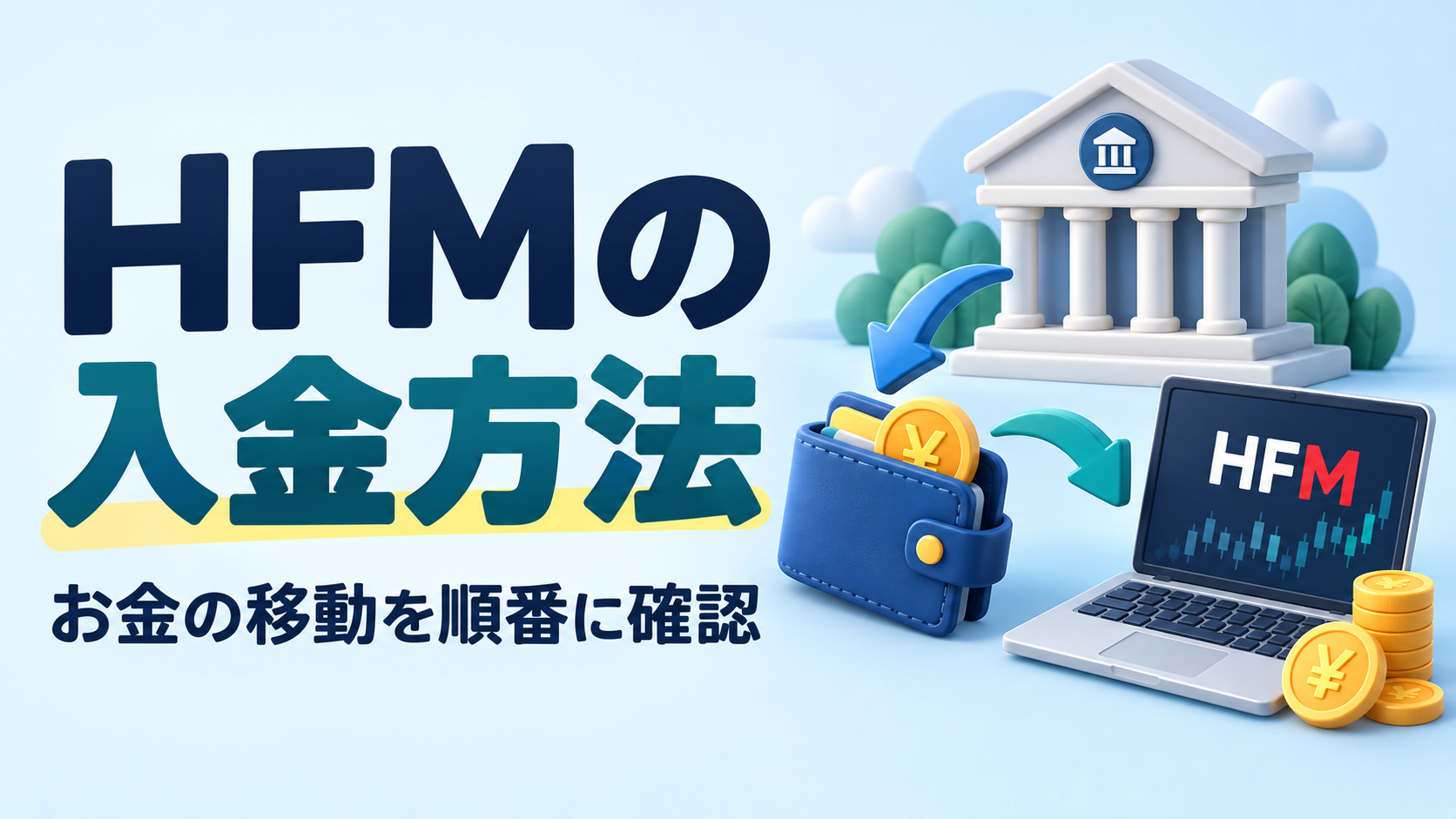 HFMの入金方法｜対応方法と取引口座への資金移動