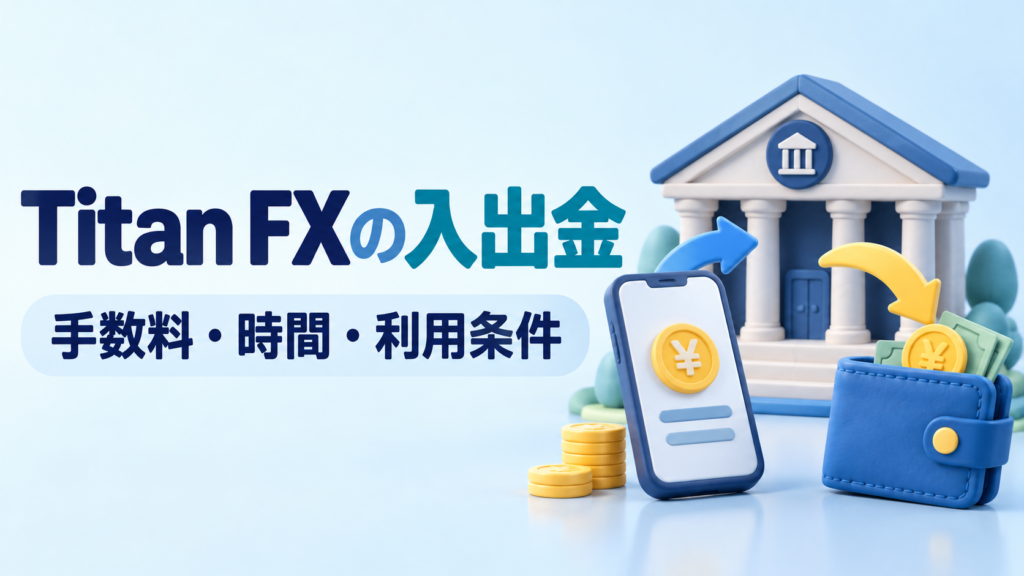 Titan FXの入金・出金方法｜手数料・反映時間・利用条件