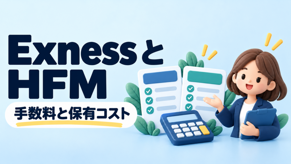 ExnessとHFMを比較｜スプレッド・手数料・保有コストを確認