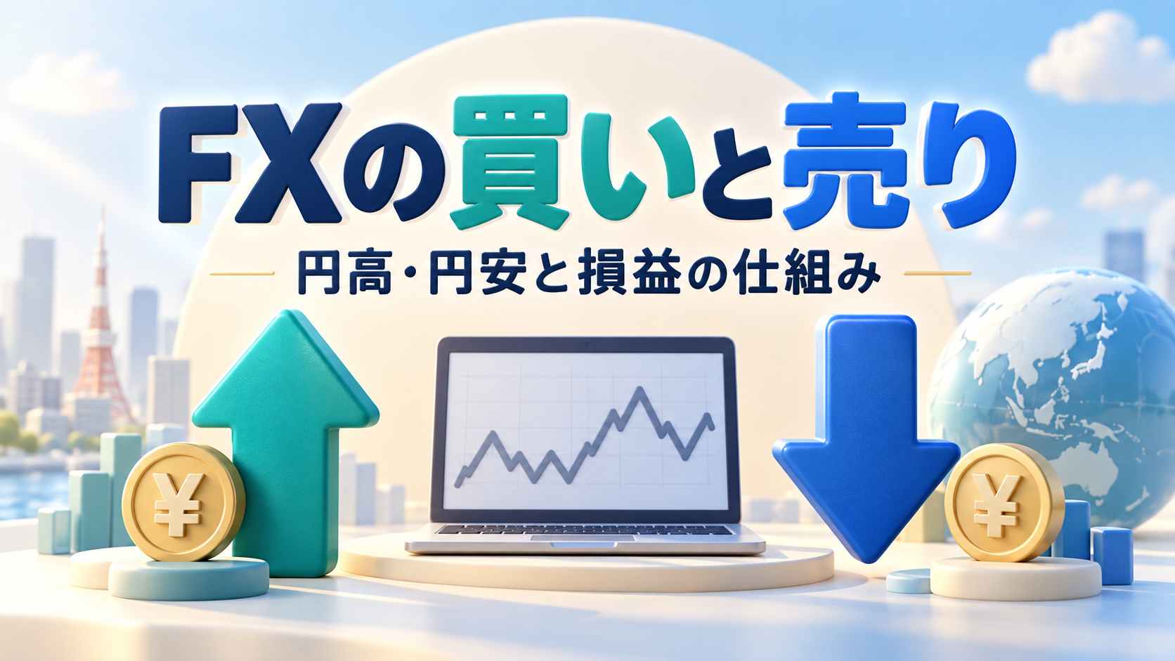 FXの「買い」と「売り」とは?円高・円安で損益が変わる仕組み