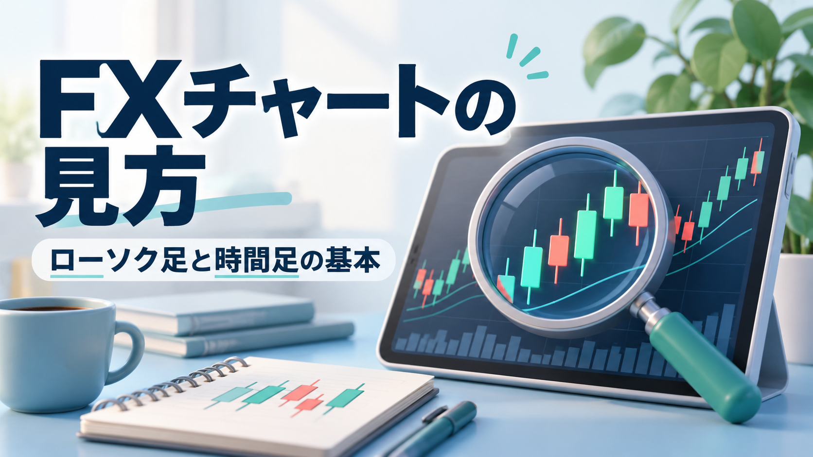 FXチャートの見方|ローソク足と時間足を初めて見る人へ