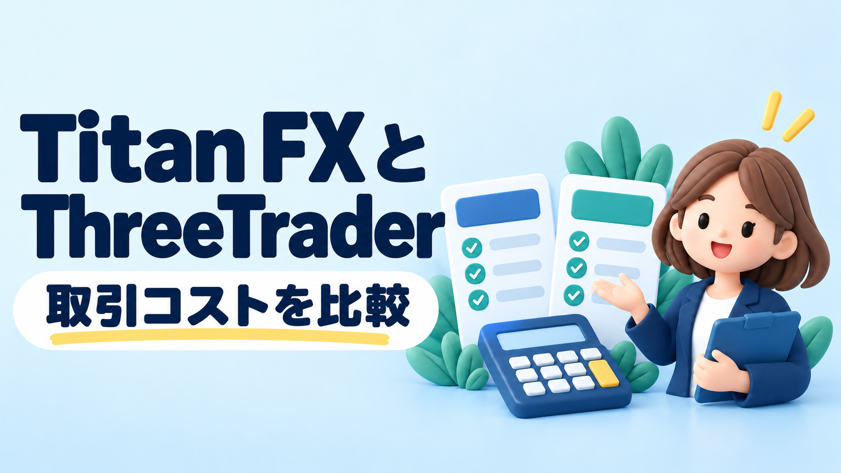 Titan FXとThreeTraderを比較｜手数料を含めた取引コストの見方