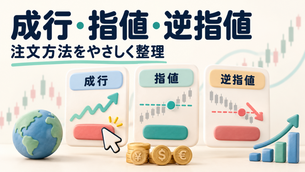 FXの成行・指値・逆指値とは？具体例で分かる注文方法