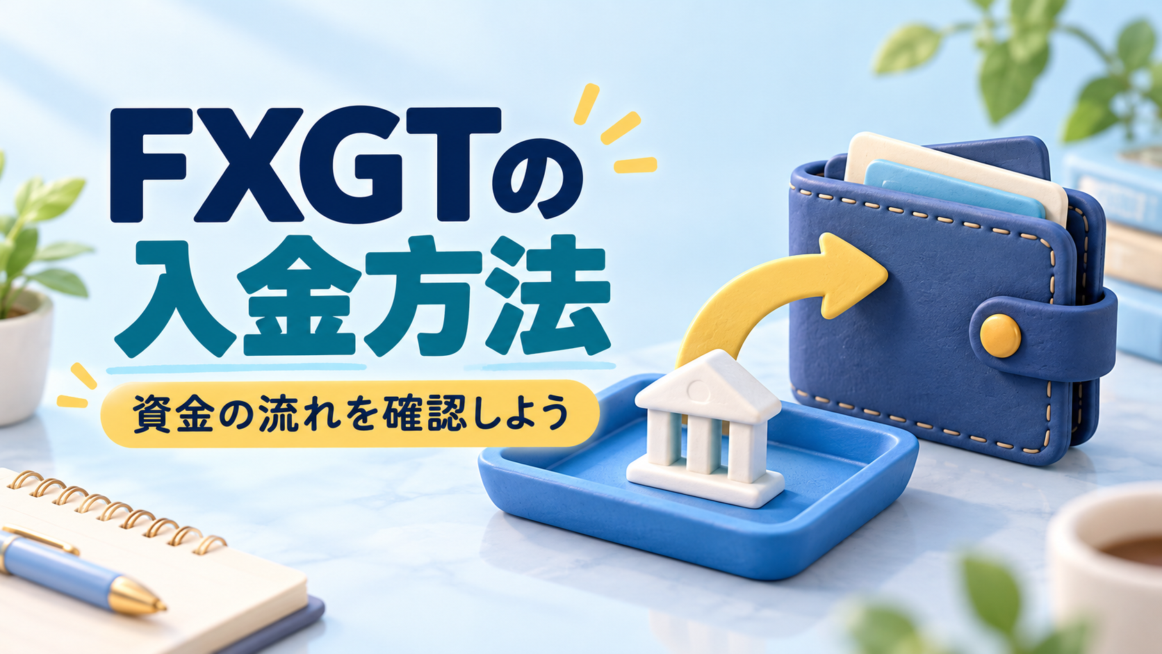 FXGTの入金方法|入金先と取引口座への資金反映を確認しよう
