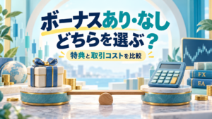 海外FXのボーナスあり・なし口座を比較｜取引コストも含めて考えよう