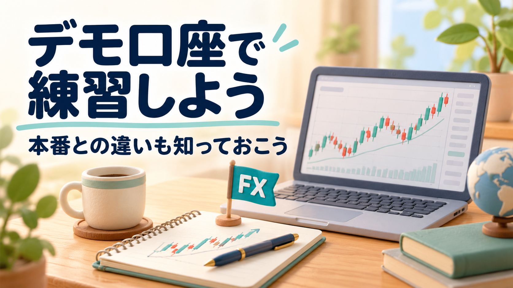 海外FXのデモ口座とは？練習できることと本番口座との違い