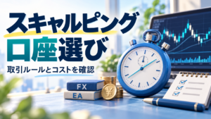 海外FXのスキャルピング向け口座を比較｜取引ルールとコストを確認