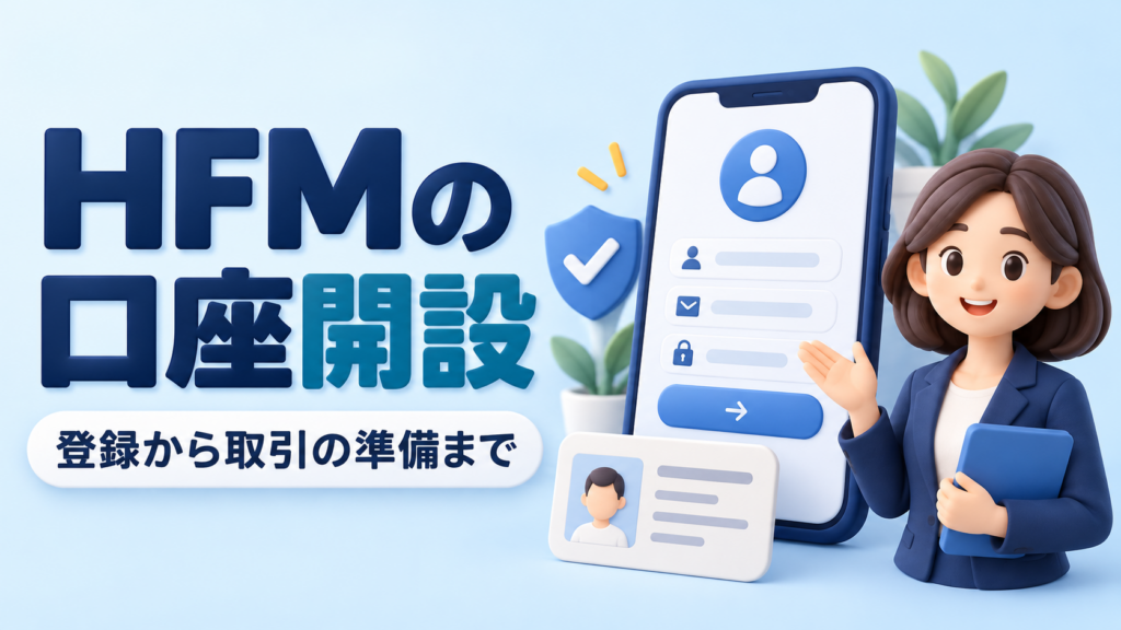 HFMの口座開設方法｜会員登録から取引口座の準備まで
