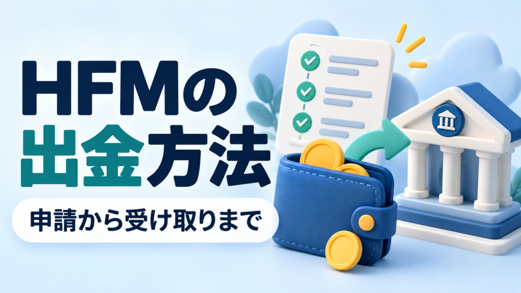 HFMの出金方法｜申請の流れと事前に確認したいルール